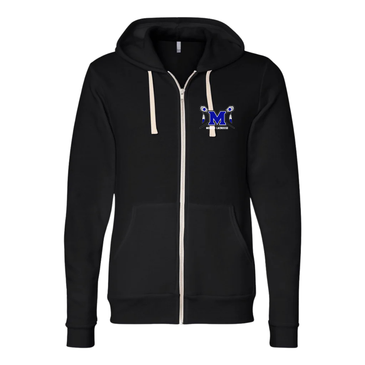 Adult Braves Bella + Canvas Triblend Full Zip Hoodie