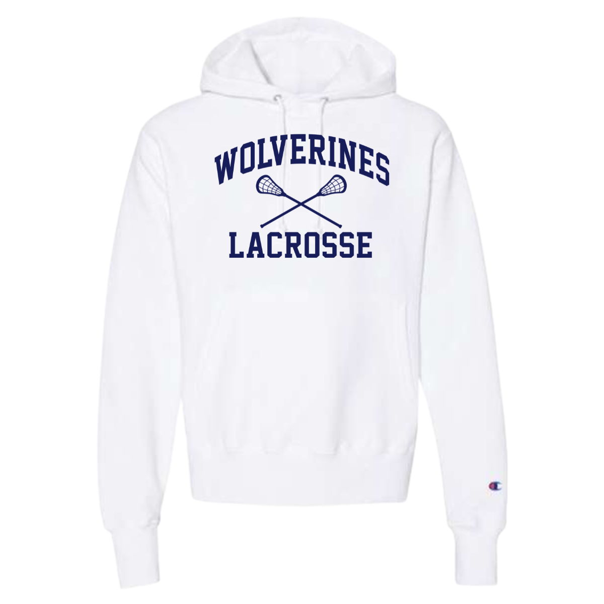 Adult Bellevue Lacrosse Champion Reverse Weave Hoodie
