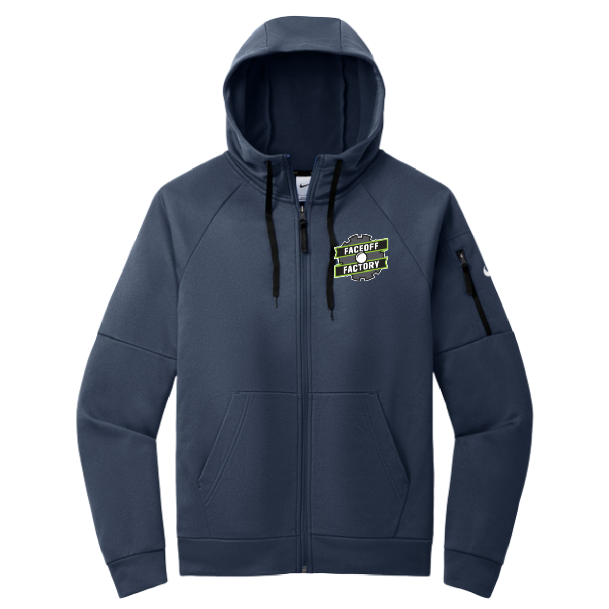 Adult Faceoff Factory Nike Therma-FIT Pocket Full-Zip Hoodie