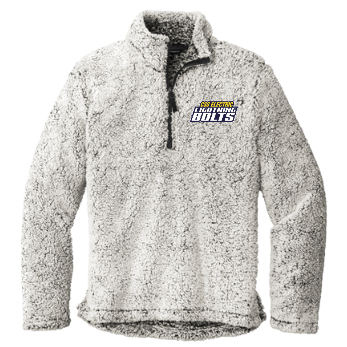 Adult Lightning Bolts Port Authority Sherpa 1/4 Zip Fleece