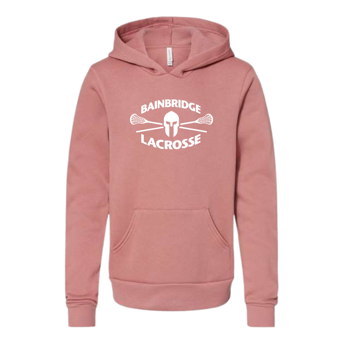 Youth Bainbridge Boys Lacrosse Bella + Canvas Sponge Fleece Hoodie