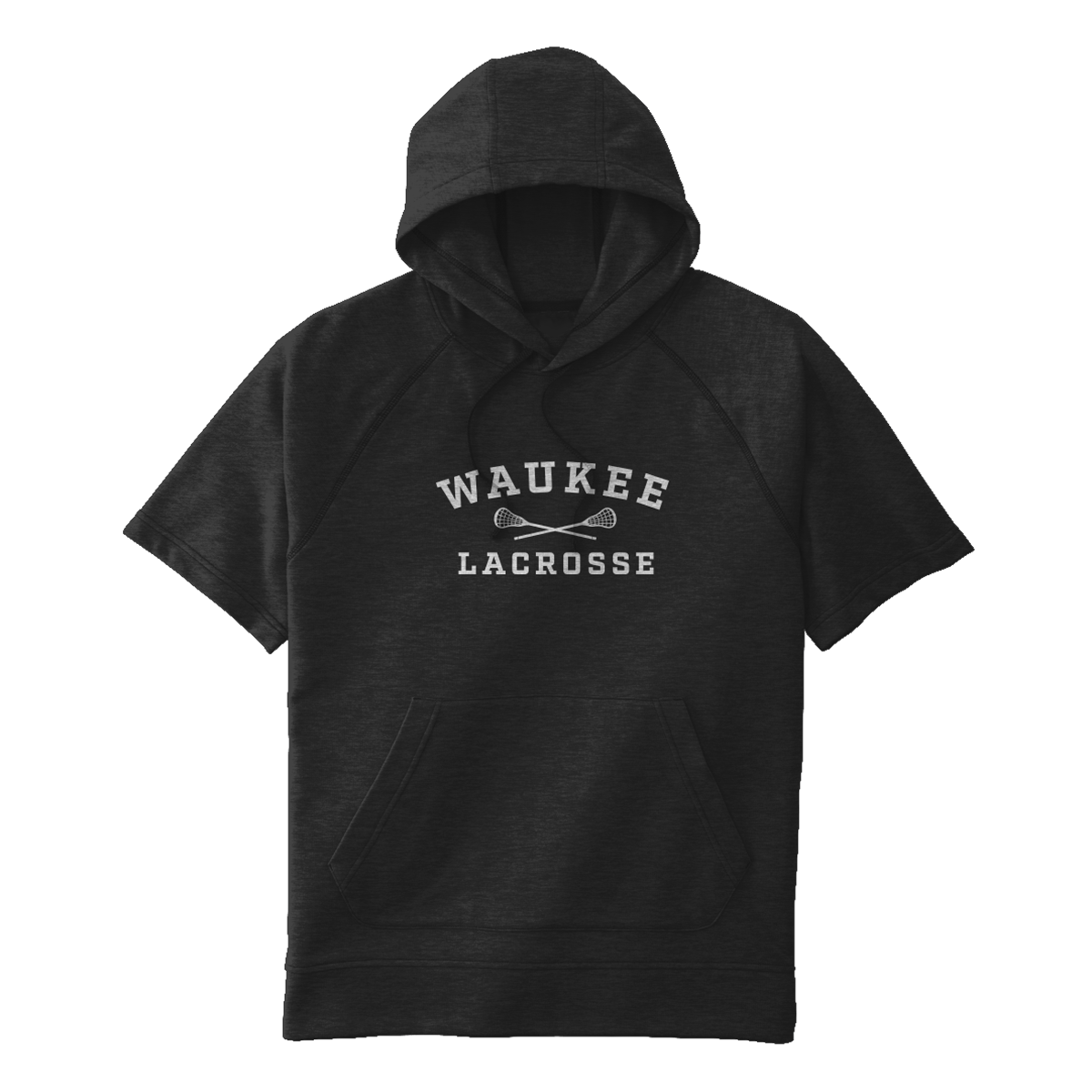 Adult Waukee Lacrosse Tri-Blend SS Hoodie