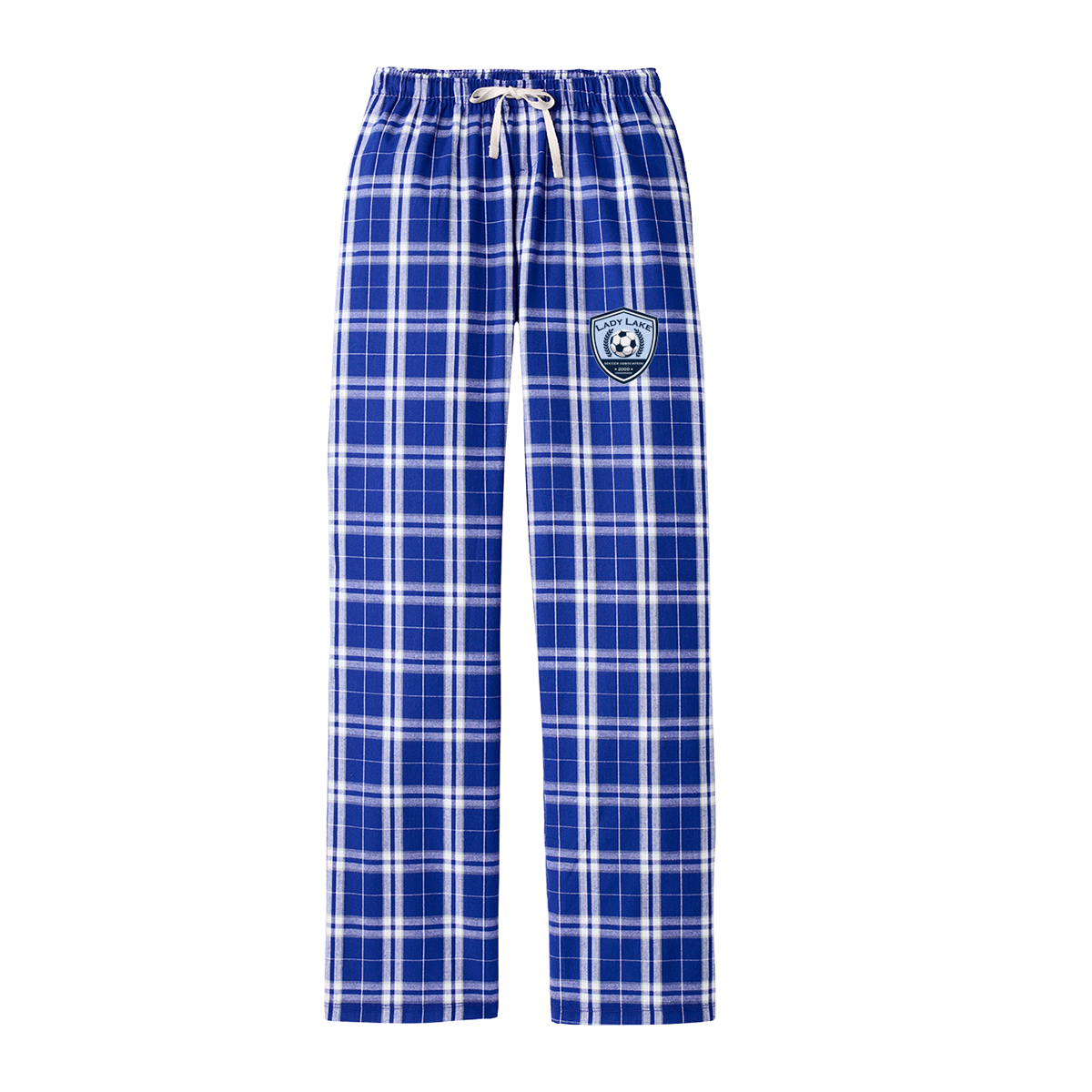 Women's Lady Lake Soccer Association District Flannel Plaid Pant