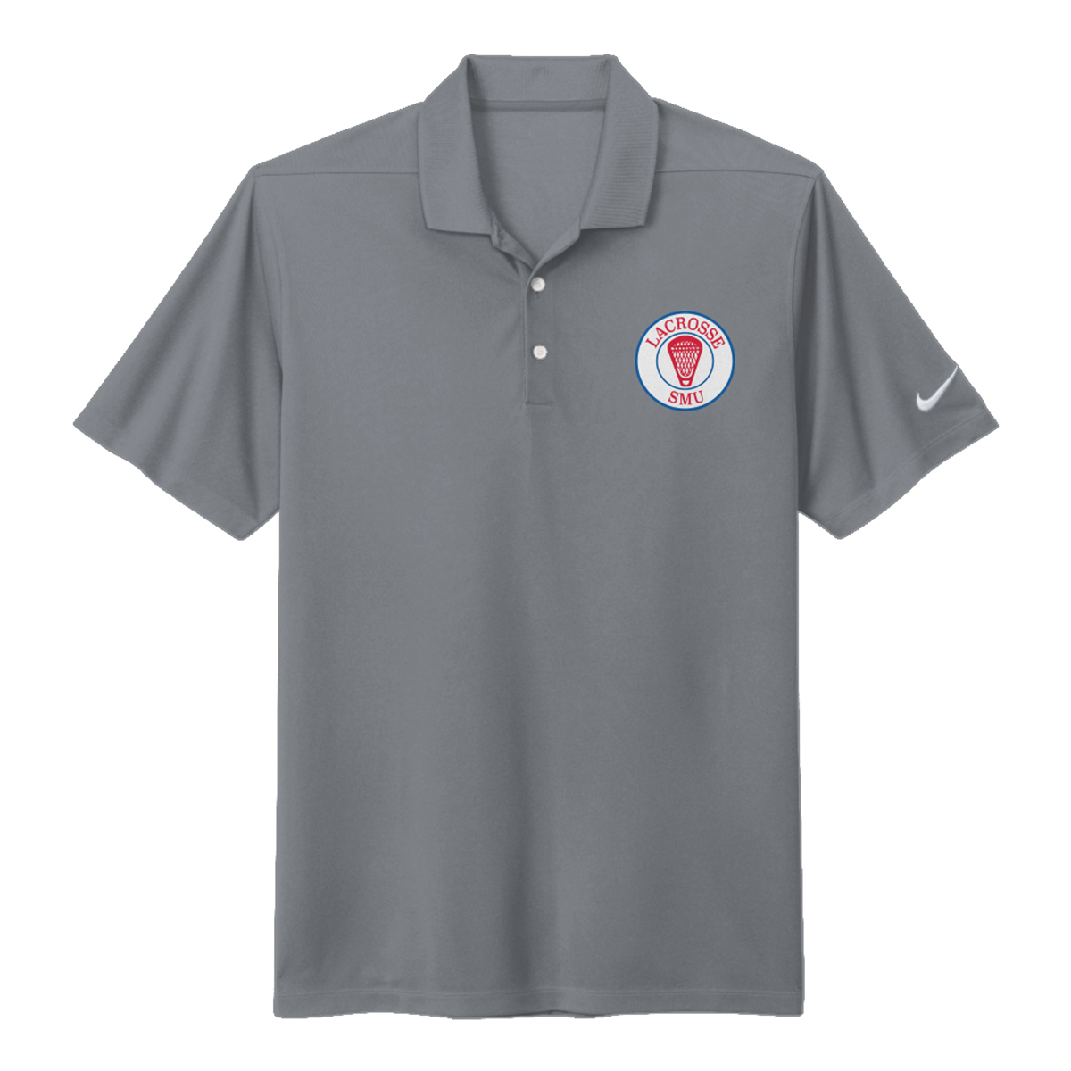 Adult SMU Lacrosse Nike Dri-FIT Micro Pique 2.0 Polo