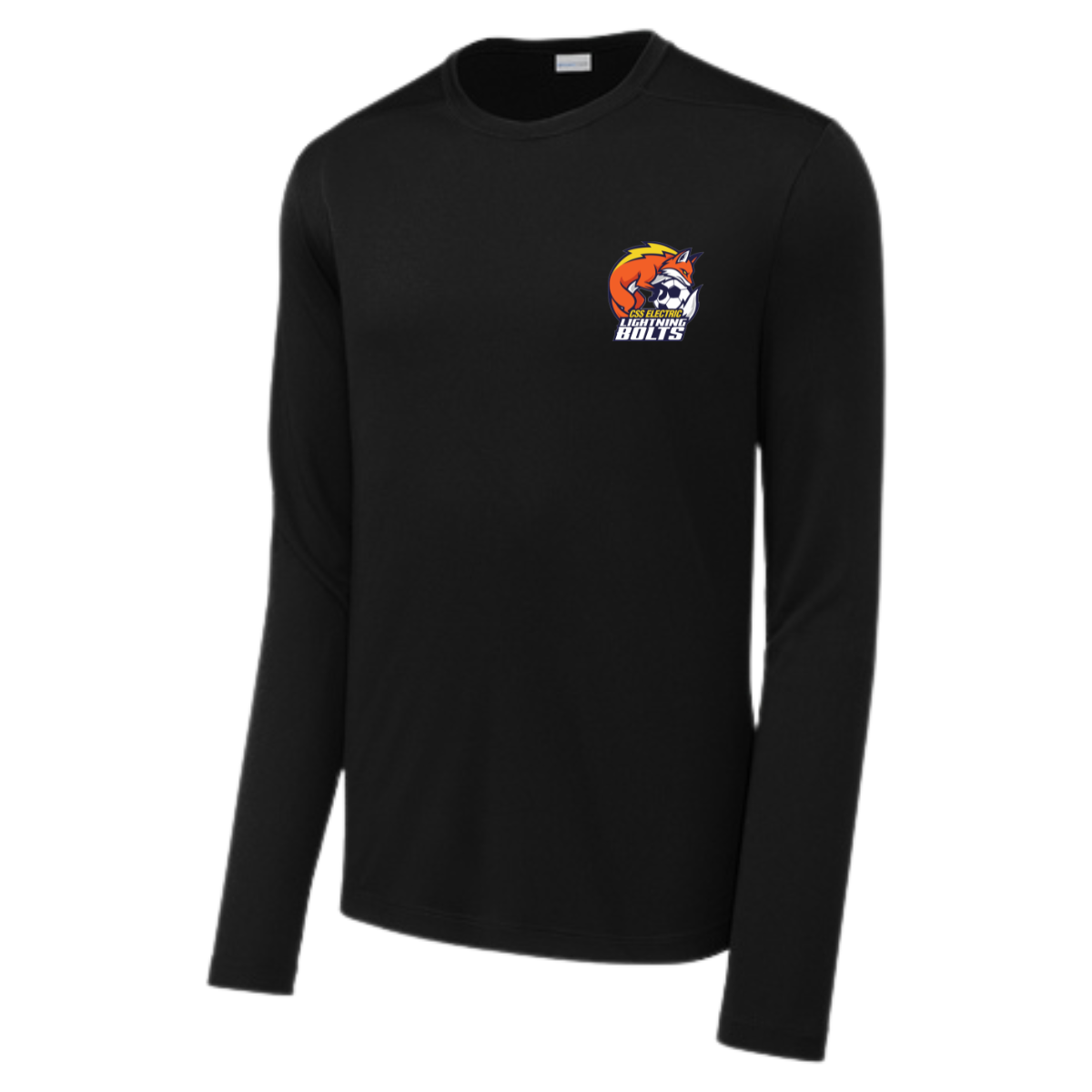 Adult Lightning Bolts Sport-Tek Posi UV Pro LS Tee