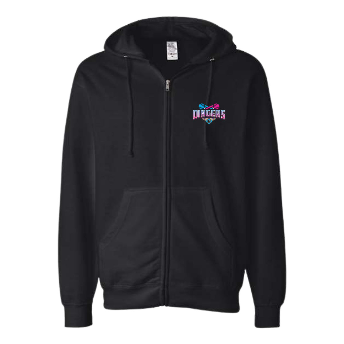 Adult Dingers Gear ITC Midweight Full-Zip Hoodie