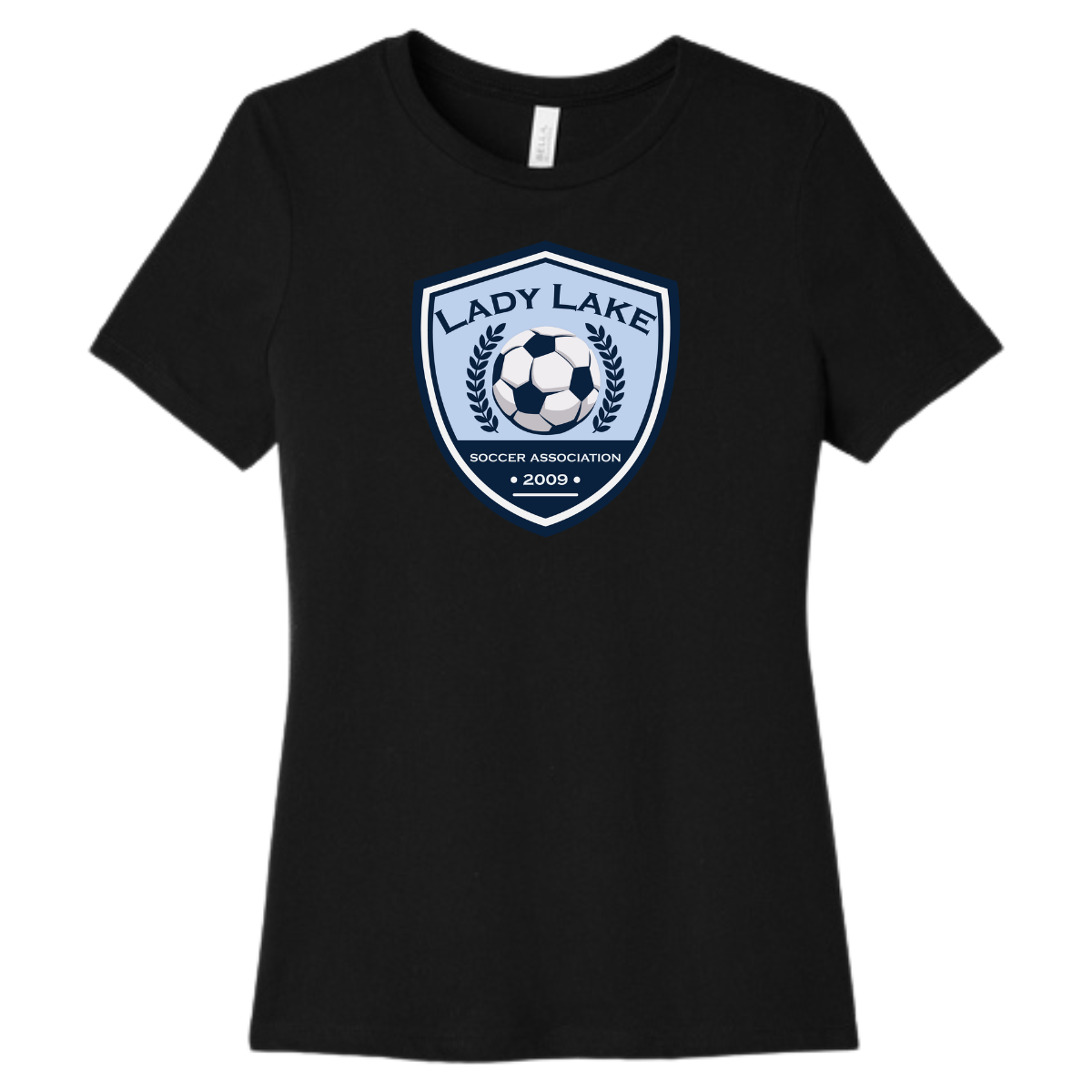 Women’s Lady Lake Soccer Association Bella + Canvas Relaxed Jersey T-Shirt