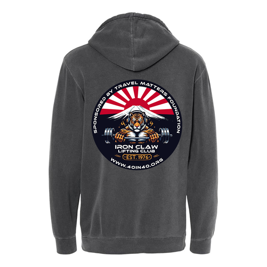 Adult Iron Claw Independent Pigment Dyed Hoodie