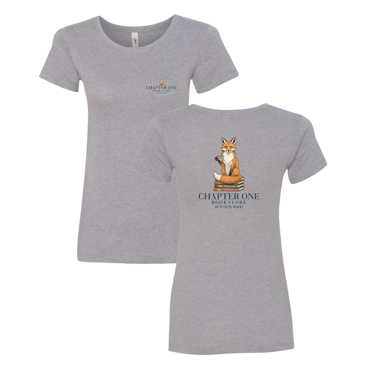 Women's Chapter One Bookstore Next Level Ideal T-Shirt