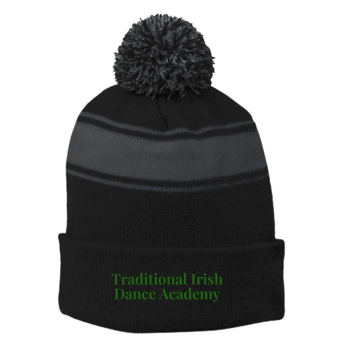 TIDA Stripe Pom Pom Beanie