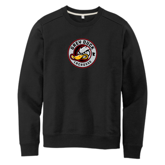 Adult Grey Duck Lacrosse District Re-Fleece Crew
