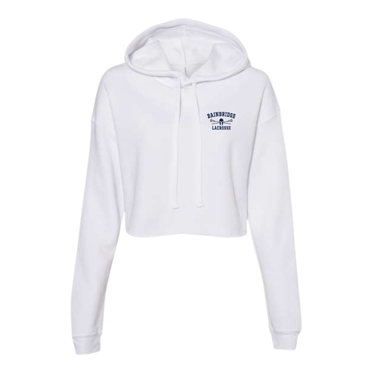 Women's Bainbridge Boys Lacrosse Bella + Canvas Cropped Hoodie