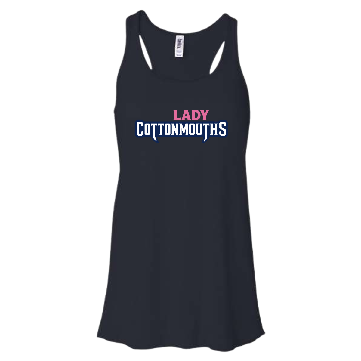 Women's Lady Cottonmouths 12U Bella + Canvas Flowy Racerback Tank