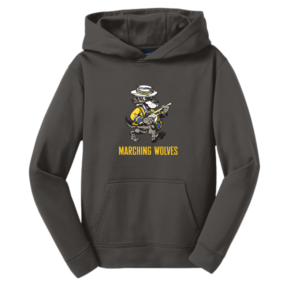 Youth Marching Wolves Sport-Tek Fleece Hoodie
