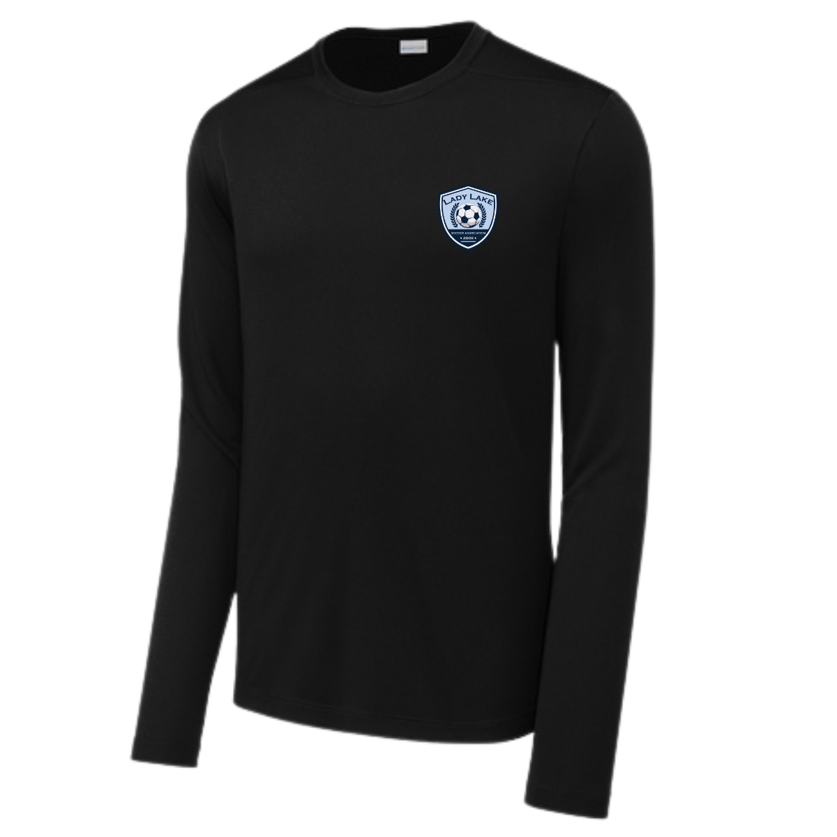 Adult Lady Lake Soccer Association Sport-Tek Posi UV Pro LS Tee