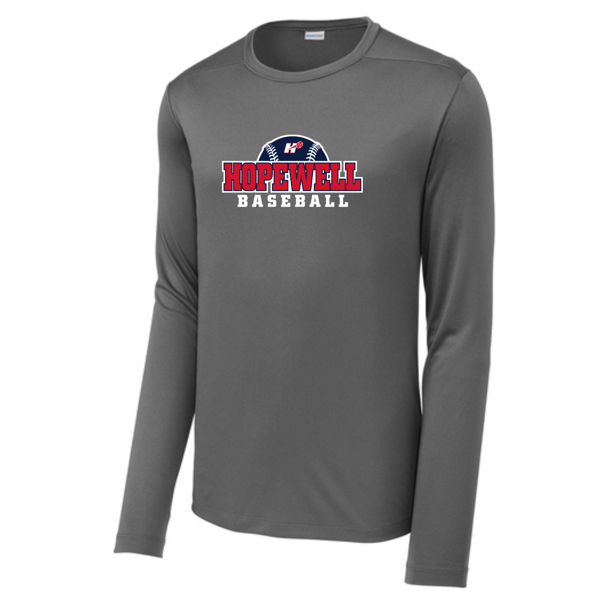 Adult Hopewell Baseball Sport-Tek Posi UV Pro LS Tee
