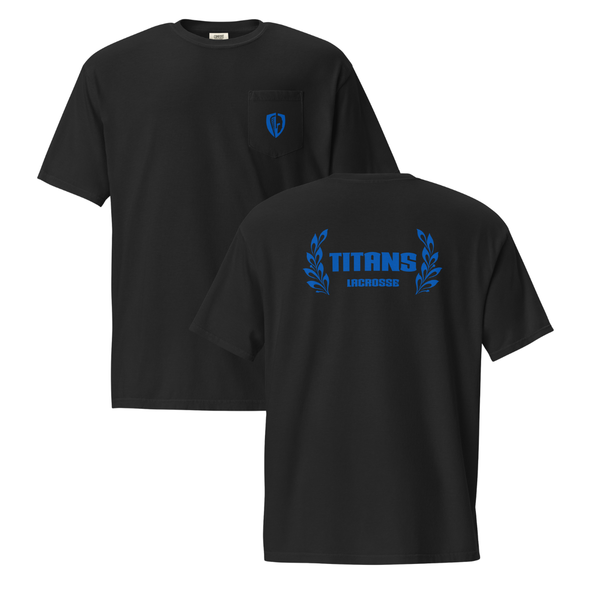 Adult SW Titans Lacrosse Comfort Colors Garment-Dyed Pocket T-Shirt