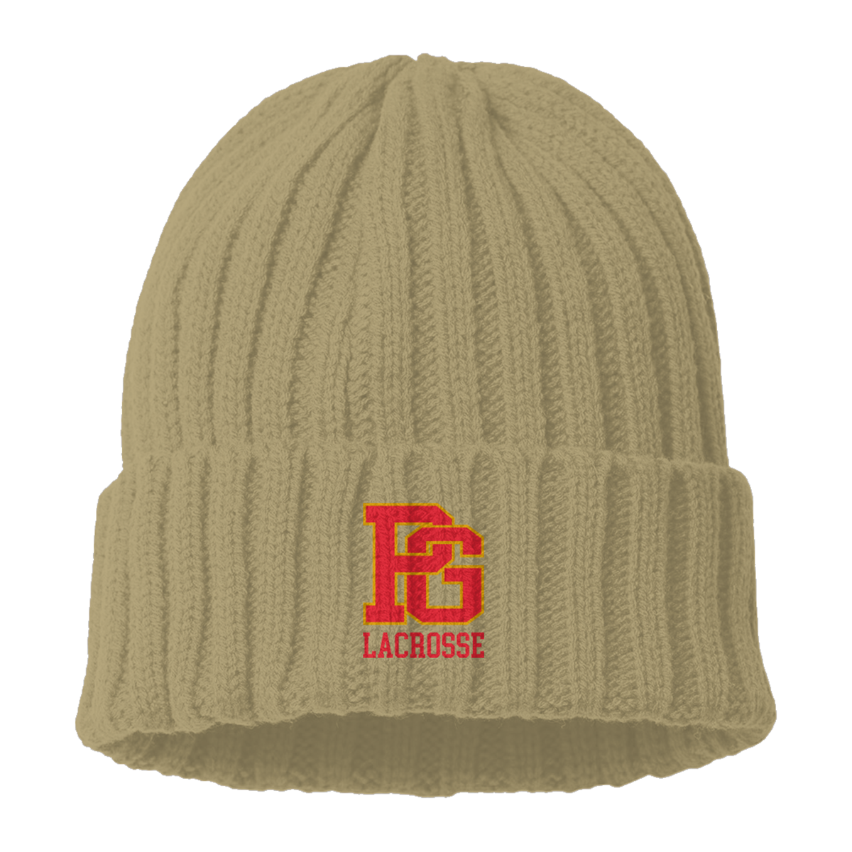PGHS Lacrosse Atlantis Headwear Cable Knit Cuffed Beanie