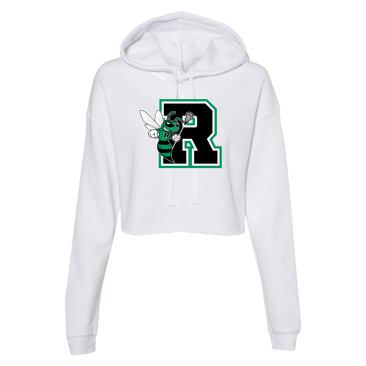 Women's Jr Hornets Lacrosse Bella + Canvas Cropped Hoodie