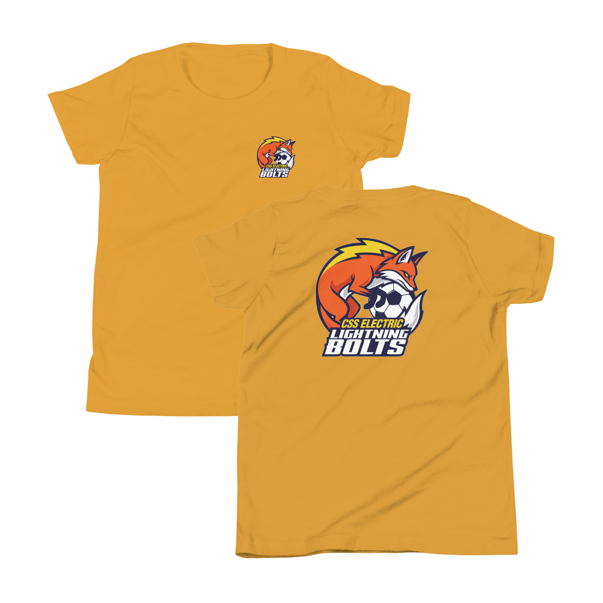Youth Lightning Bolts Bella + Canvas Staple Tee
