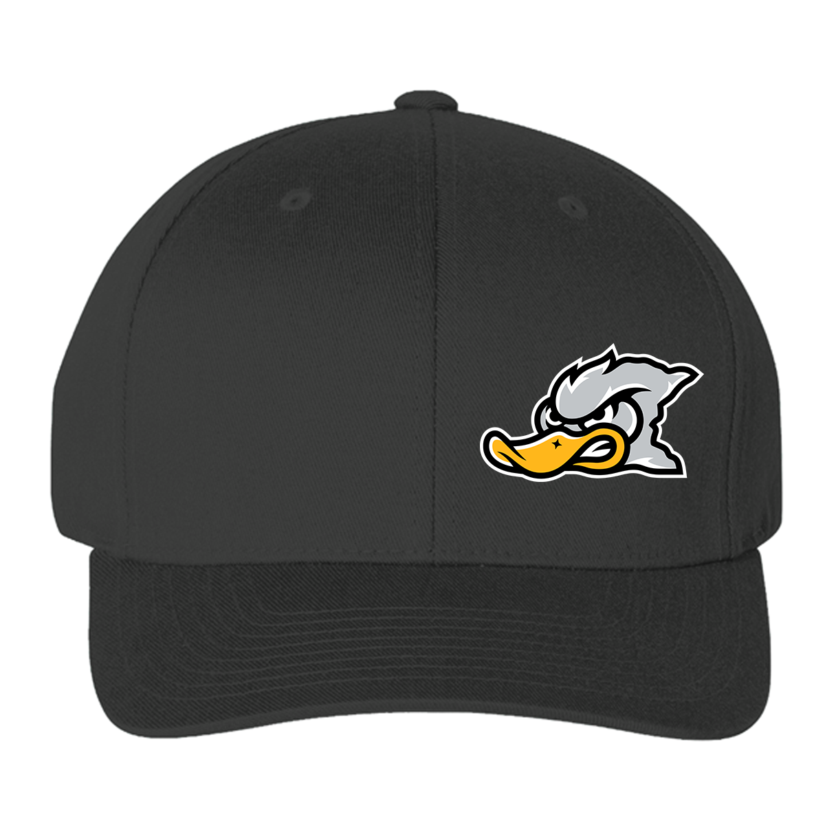 Grey Duck Lacrosse Flexfit Fitted Baseball Hat