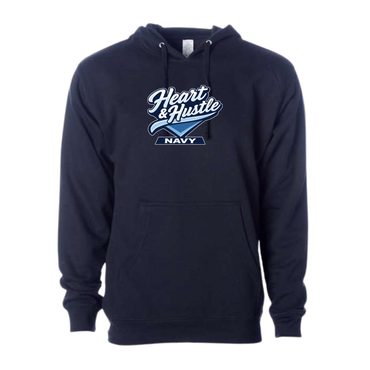 Adult Heart and Hustle Baseball ITC Midweight Hoodie