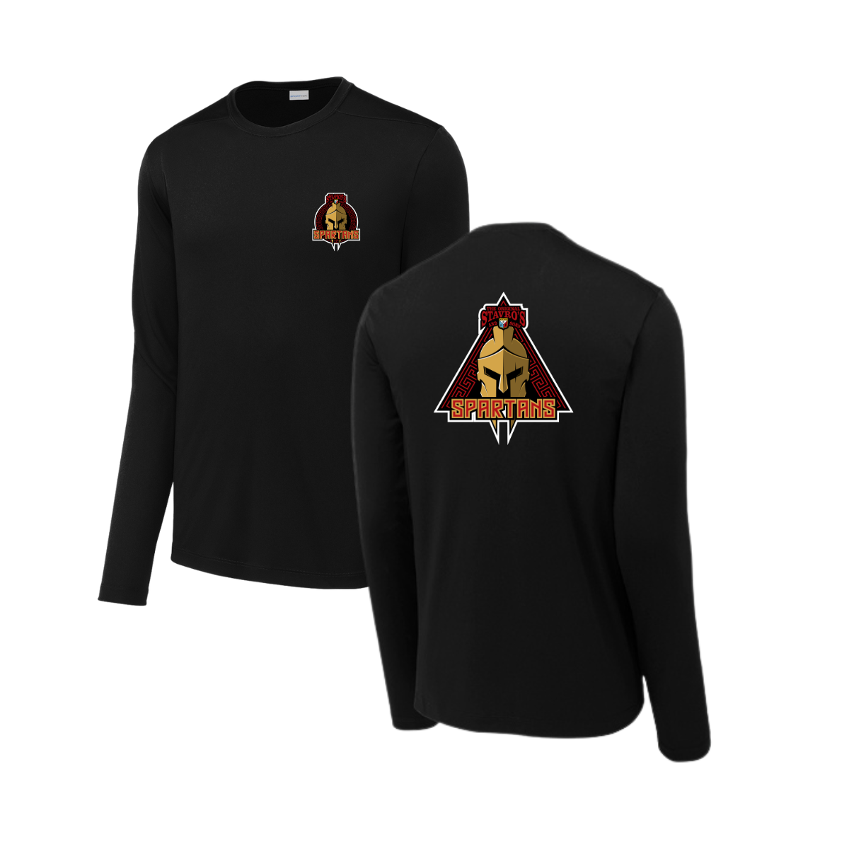 Adult Spartans Sport-Tek Posi UV Pro LS Tee