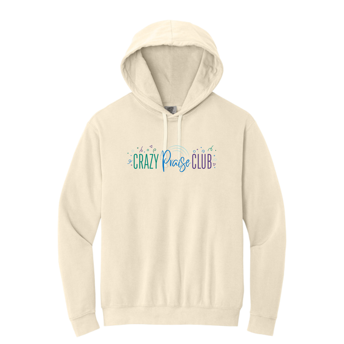 Adult Crazy Praise Club Comfort Colors Lightweight Hoodie
