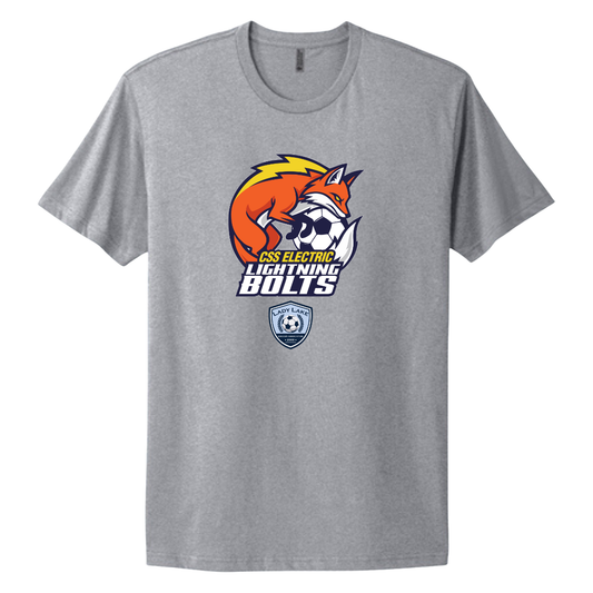 Adult Lightning Bolts Next Level Cotton T-Shirt