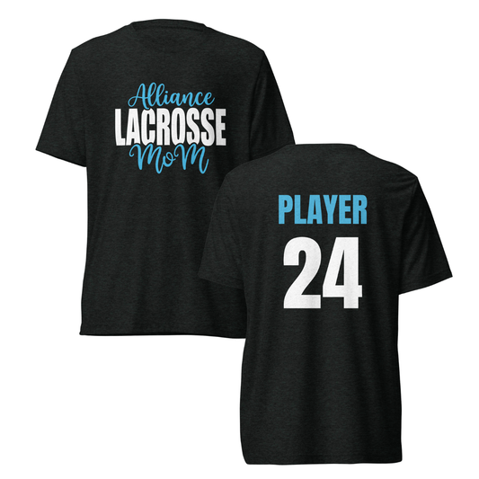 Personalized - Adult Alliance Lacrosse Bella + Canvas Tri-Blend T-Shirt