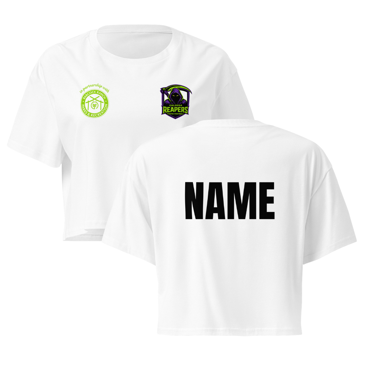 Personalizable - Women's Caloosa Reapers AS Colour Crop Top