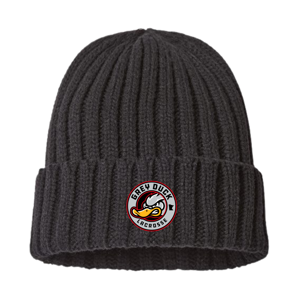 Grey Duck Lacrosse Atlantis Headwear Cable Knit Cuffed Beanie