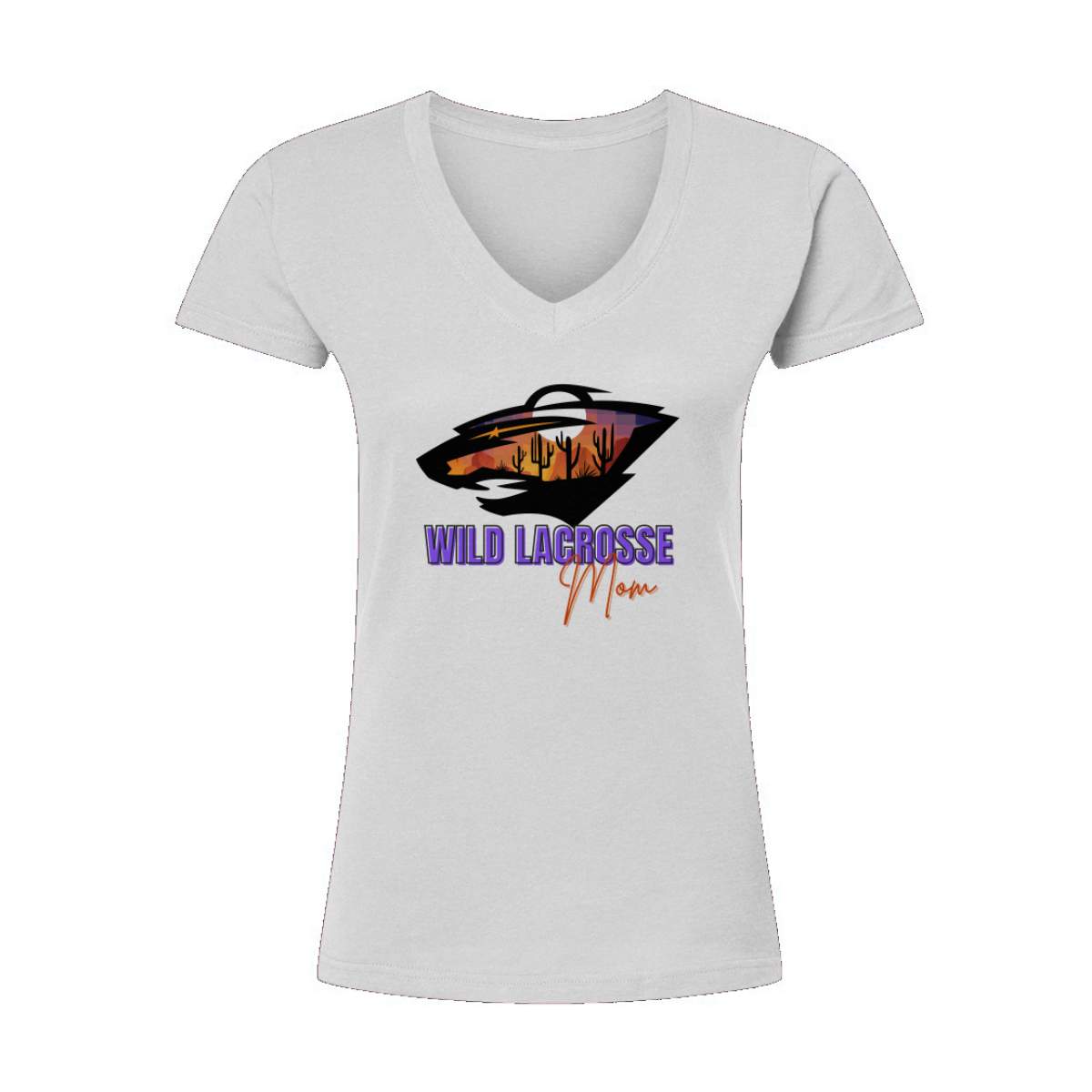 Women's WVW Lacrosse Tultex V-Neck T-Shirt