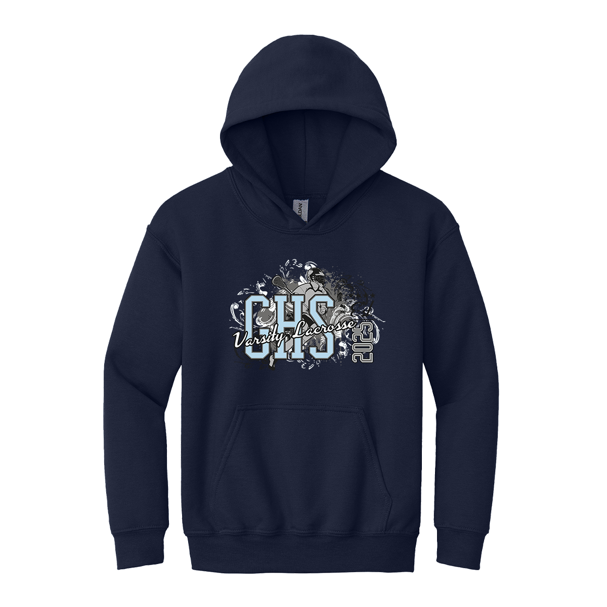 Youth Gibbs Lacrosse Gildan Hoodie