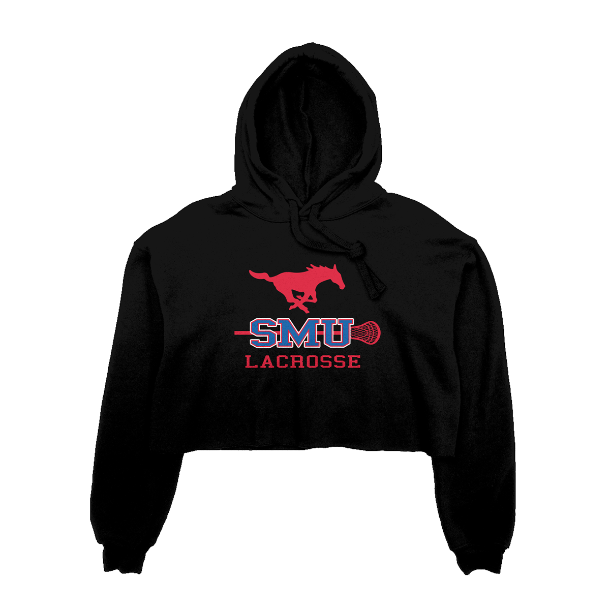 Women's SMU Lacrosse Bella + Canvas Cropped Hoodie