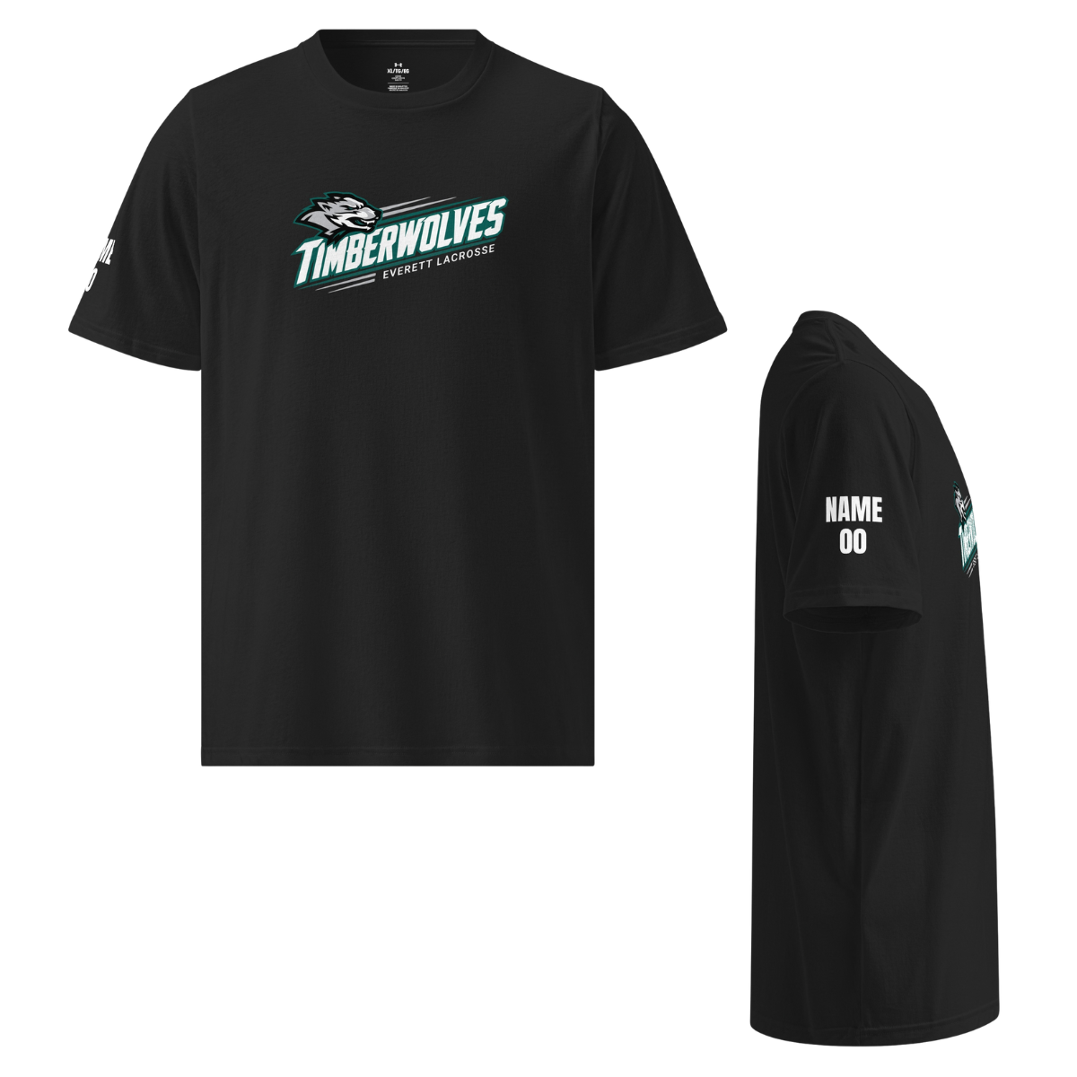 Personalized - Adult Everett Timberwolves Under Armour Athletic T-Shirt