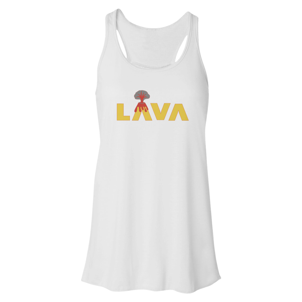 Women's LAVA Bella + Canvas Flowy Racerback Tank - Lava