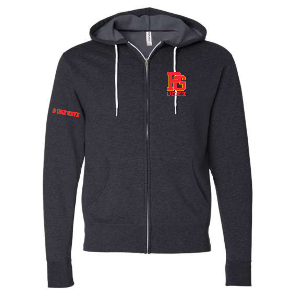 Adult PGHS ITC Lightweight Full Zip Hoodie