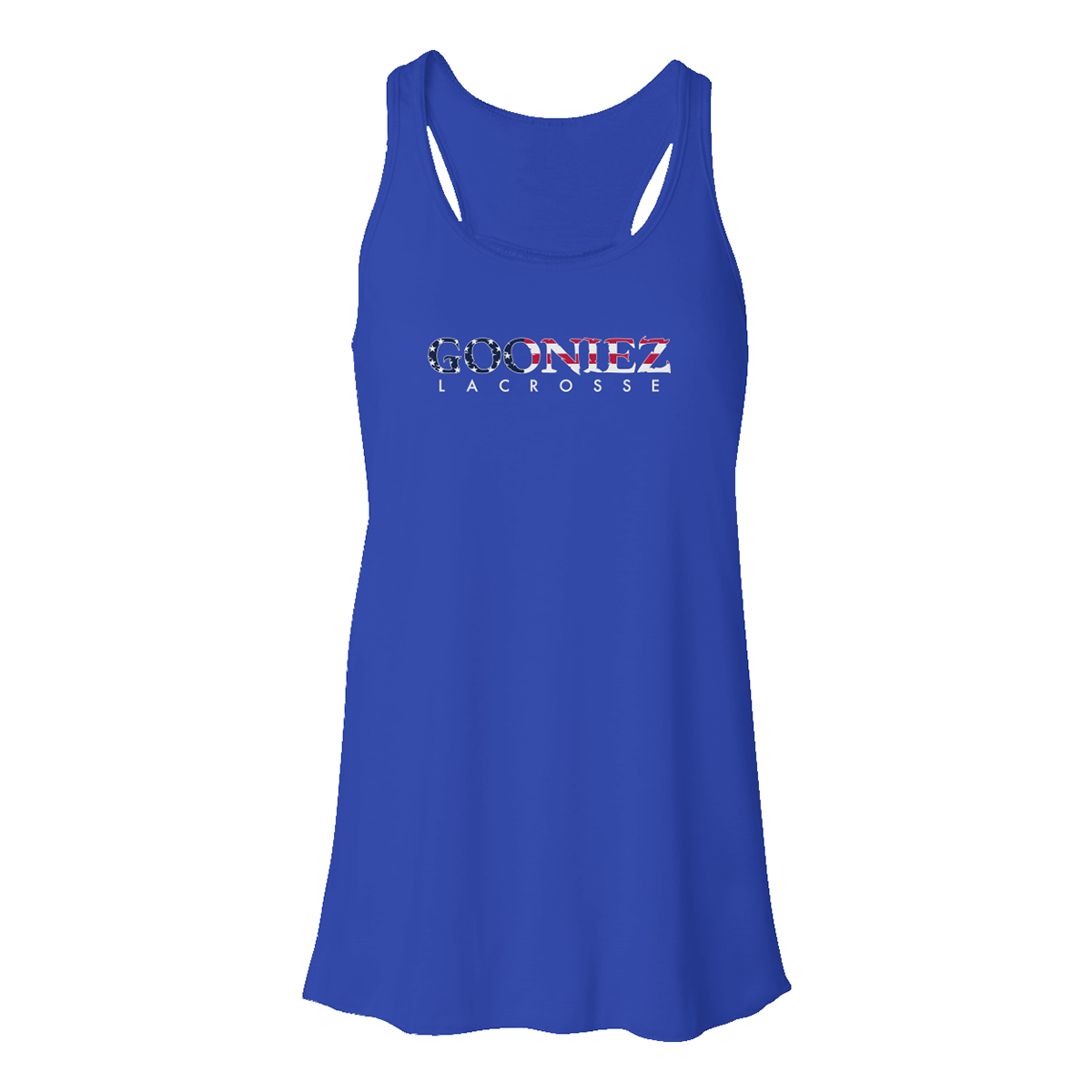 Women's Gooniez Lacrosse Flowy Racerback Tank