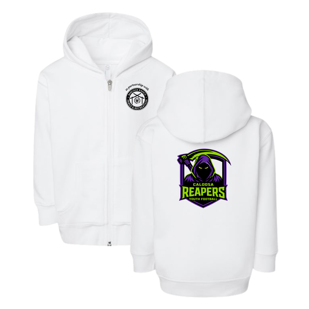 Toddler Caloosa Reapers Rabbit Skins Full-Zip Fleece Hoodie