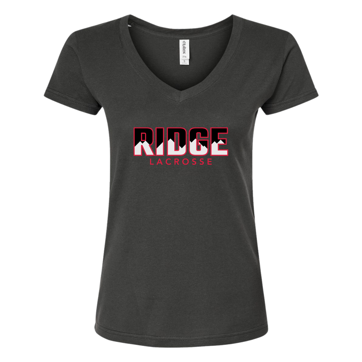 Women's Mountain Ridge Sentinels Lacrosse Tultex V-Neck T-Shirt