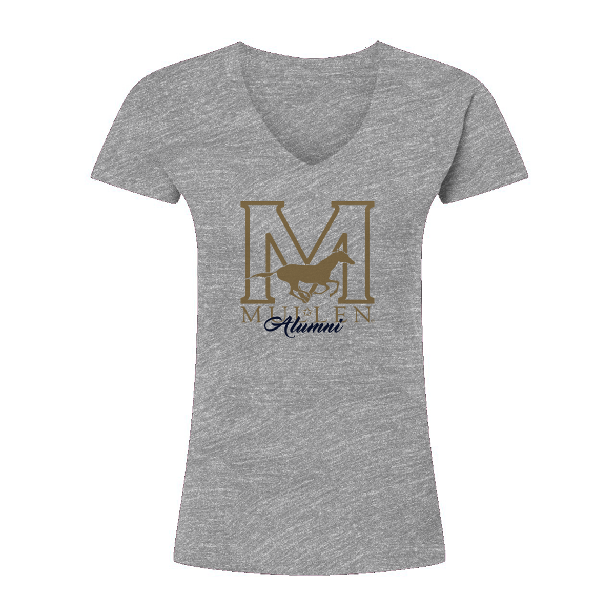 Women's Mullen HS Tultex V-Neck T-Shirt