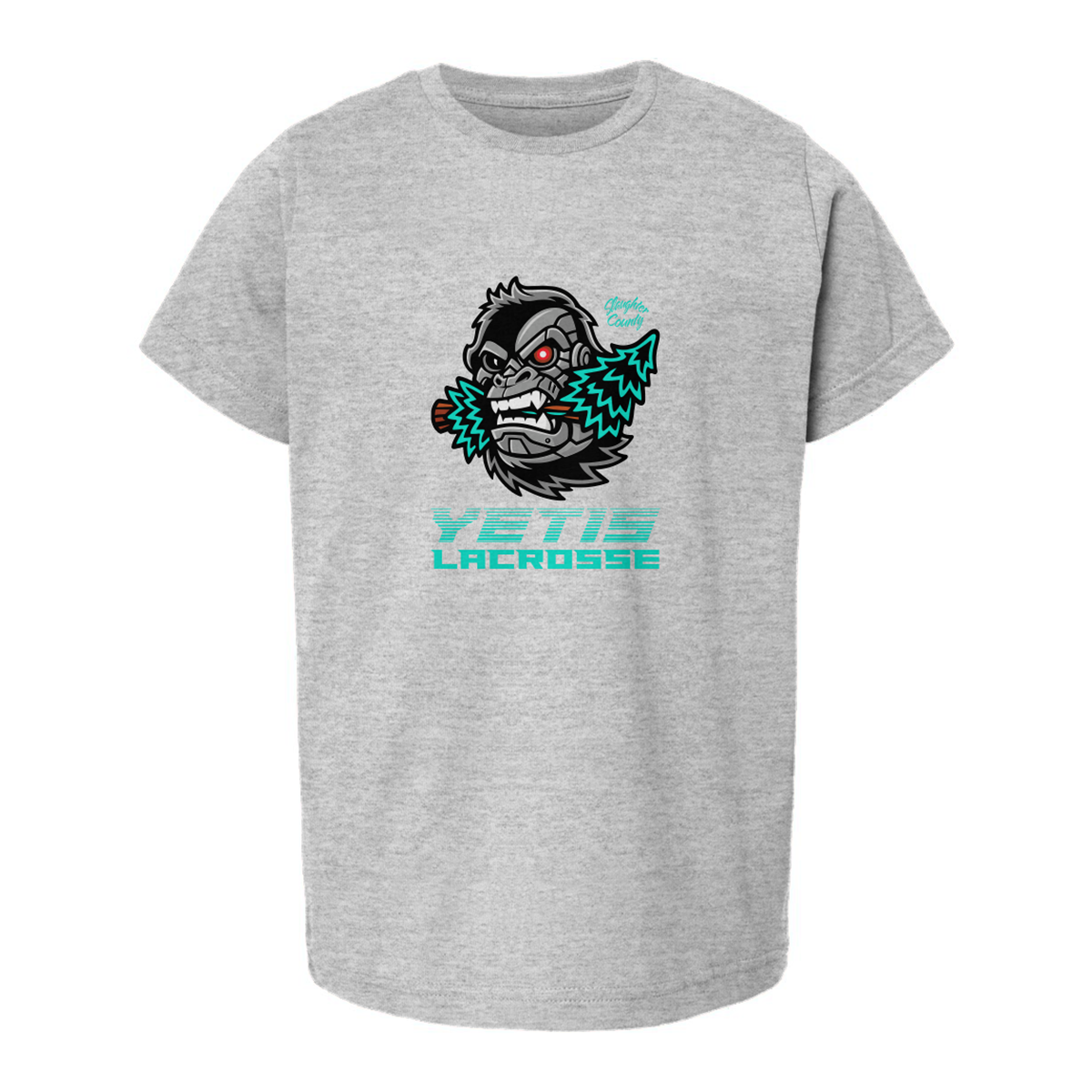 Youth Slaughter County Yetis Lacrosse LAT Cotton T-Shirt