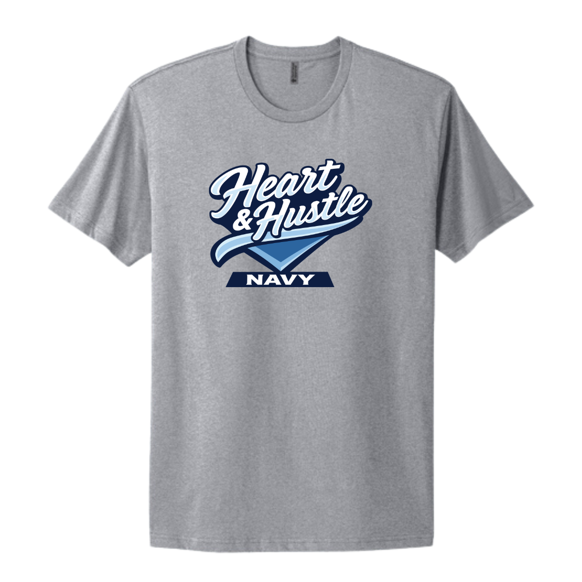 Adult Heart and Hustle Baseball Next Level Cotton T-Shirt