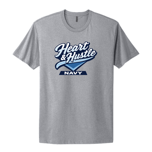 Adult Heart and Hustle Baseball Next Level Cotton T-Shirt