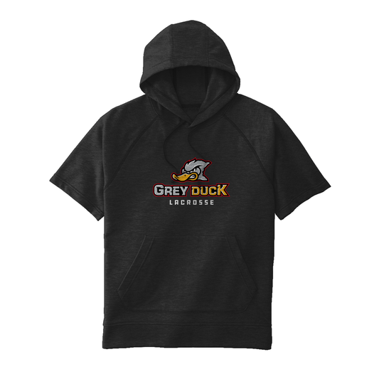 Adult Grey Duck Lacrosse Sport-Tek Tri-Blend SS Hoodie
