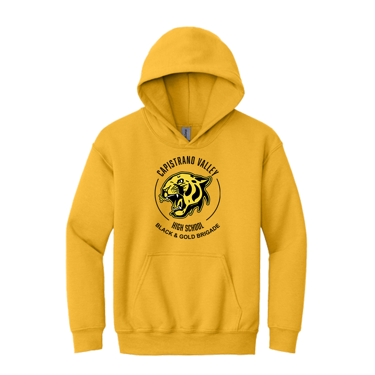 Youth Black & Gold Brigade Gildan Hoodie