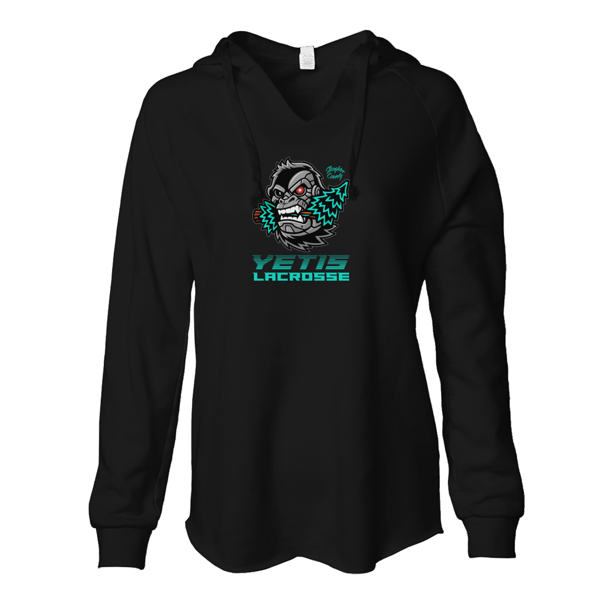 Women's Slaughter County Yetis Lacrosse Lightweight Wash Hoodie