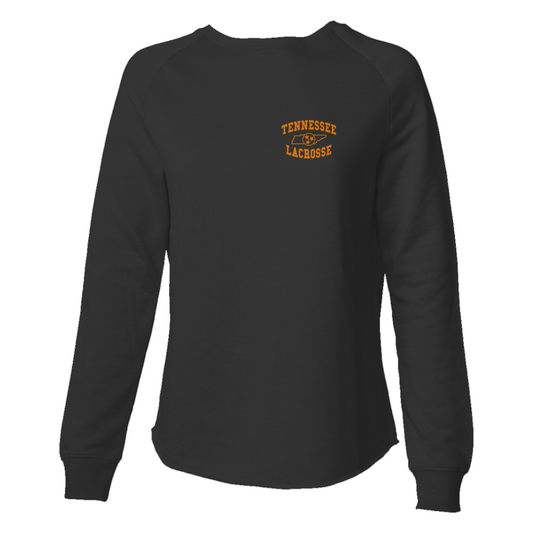 Women's Tennessee Lacrosse Wave Wash Crewneck Sweatshirt