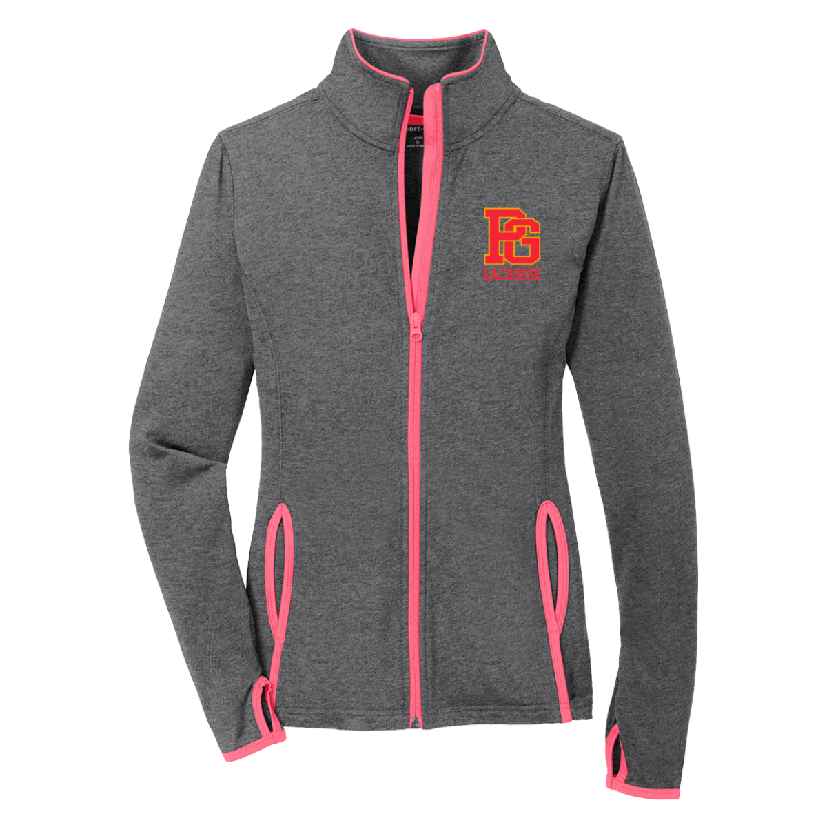 Women's PGHS Lacrosse Sport-Tek Sport-Wick Stretch Full Zip Jacket